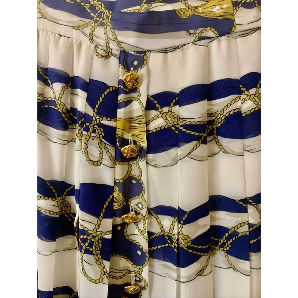 Louis Feraud Nautical Skirt Size 12